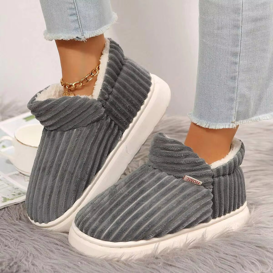 VEDAXIN Soft & Cozy Women's Cotton Slippers - Comfortable Indoor House Shoes